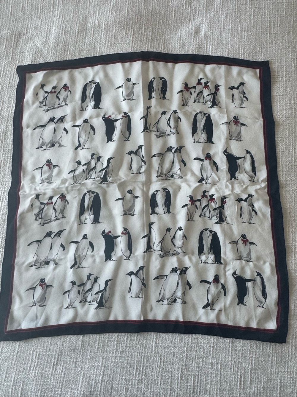 Set of Talbot Printed Silk Scarves - Picture 7 of 10